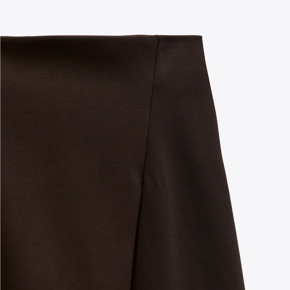 SET ZARA Midi Skirt With Slit and Blouse - Picture 7 of 8